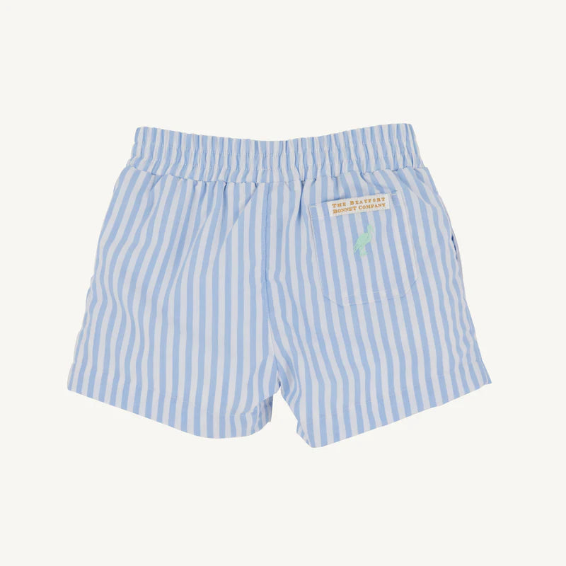 Sheffield Shorts - Beale Street Blue Stripe/Grace Bay Green