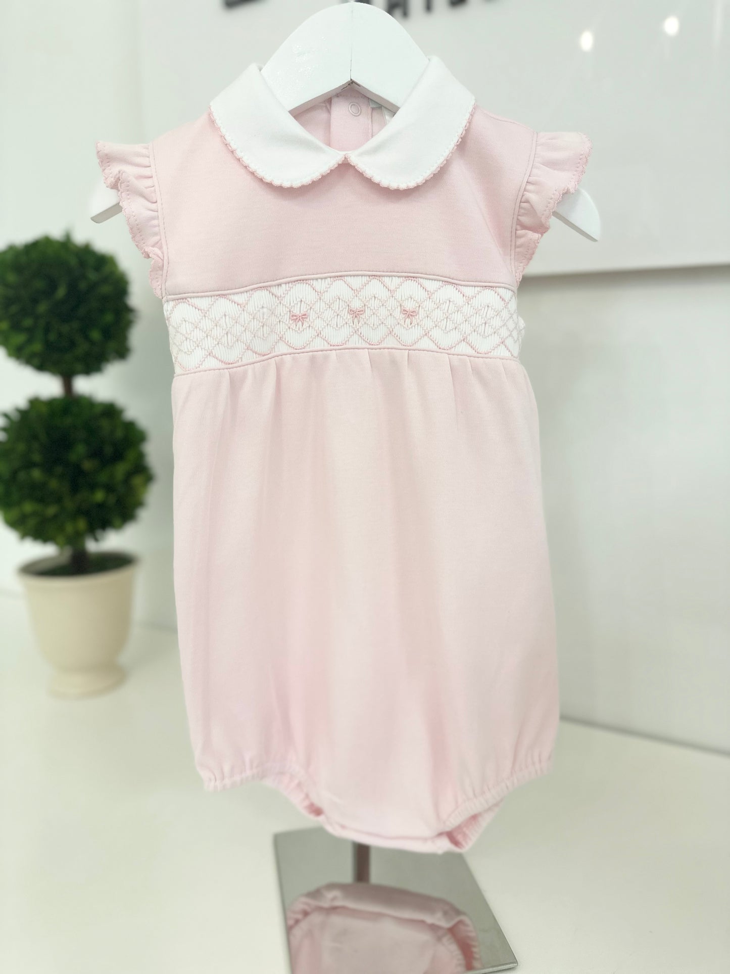 Hand Smocked Bow Bubble