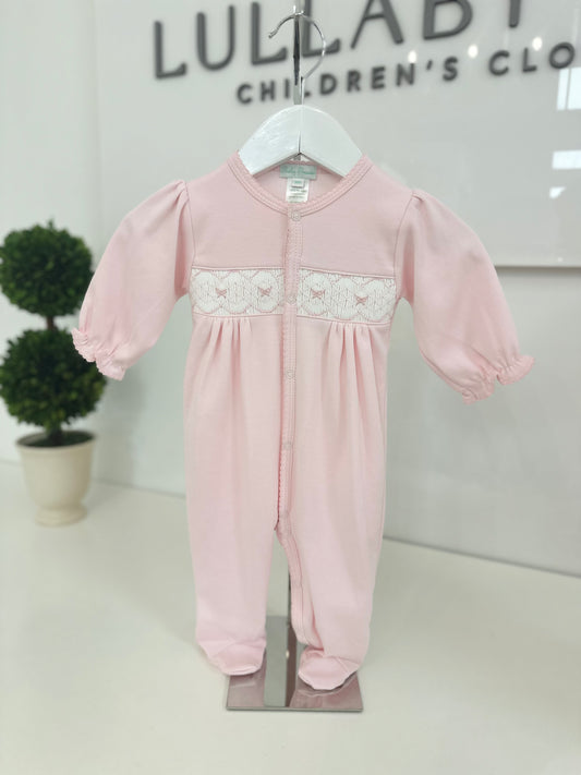 Bows Smocked Footie
