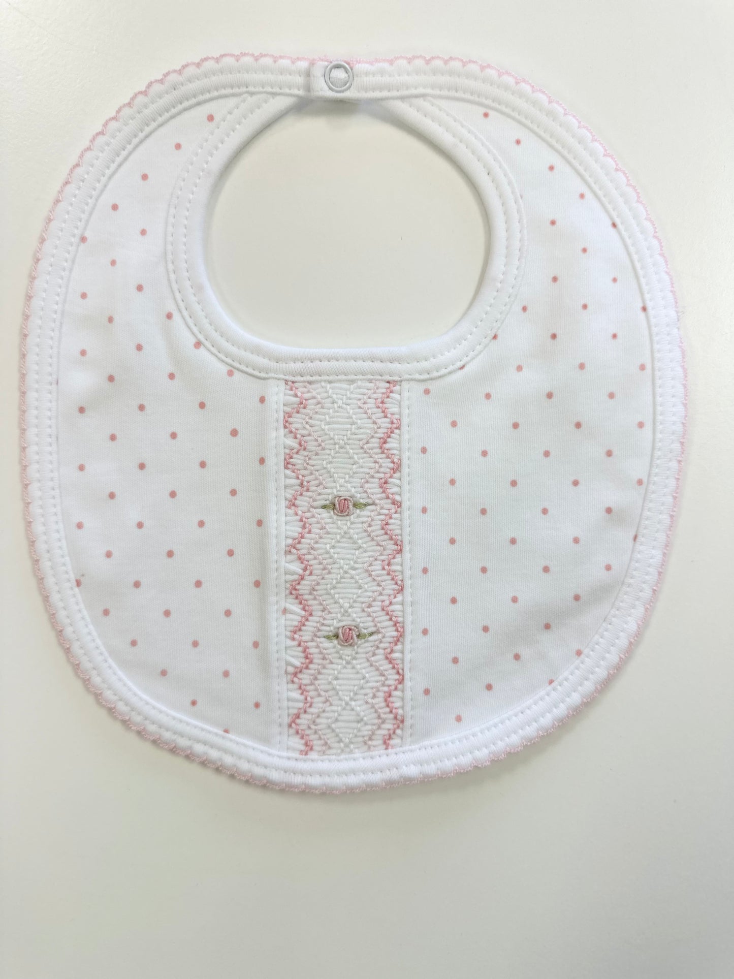 Baby Threads-Pink Dot Bib