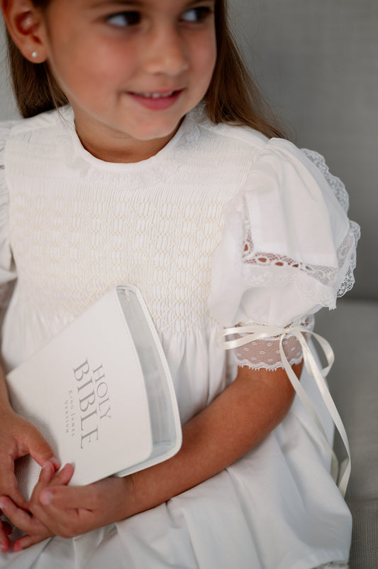 Middleton Dress-Blessings White Batiste