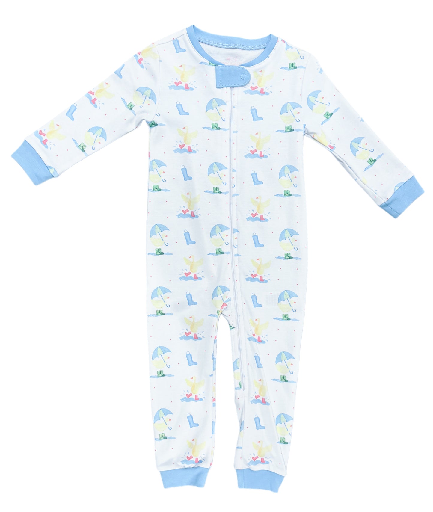 It's Raining It's Pouring- Boys Zip Up Jammies (WITHOUT FEET)