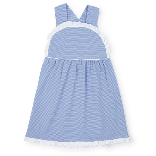 Eden Dress- Blue/Wh Stripe
