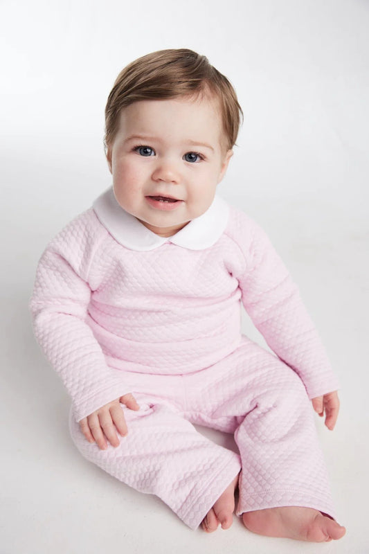 Little English- Quilted Pant Set