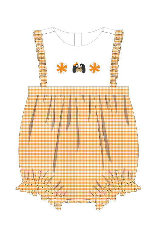 Orange Smokey French Knot Girls Bubble