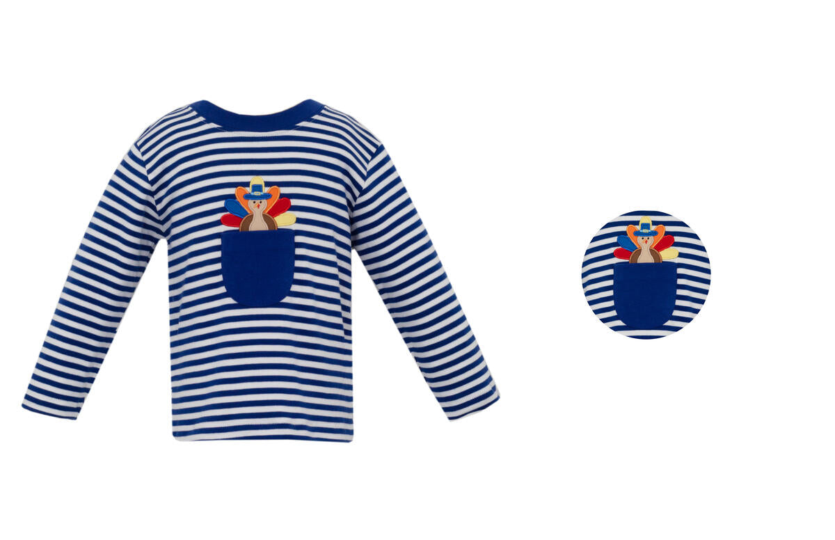 Turkey Time Stripe Tee