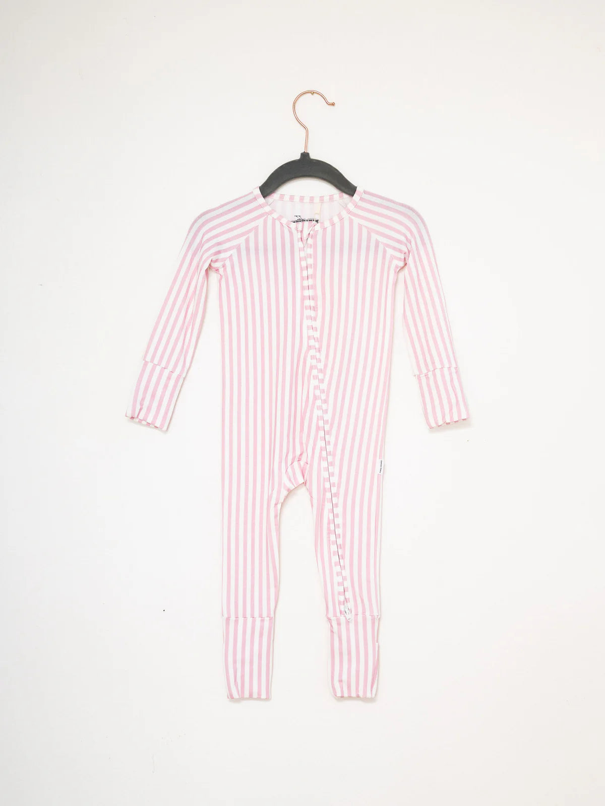 Sleep Romper - Mini Stripe Pink