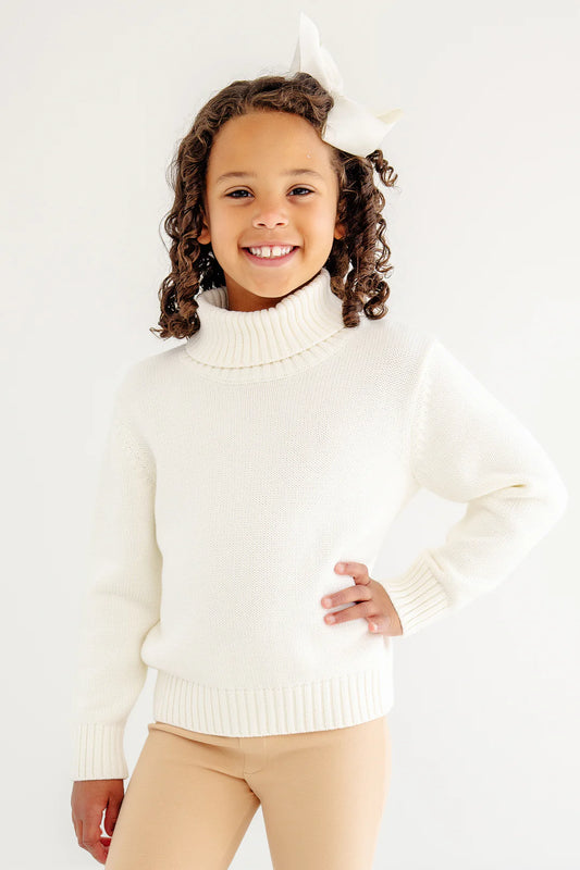 Townsend Turtleneck Sweater - Pearl