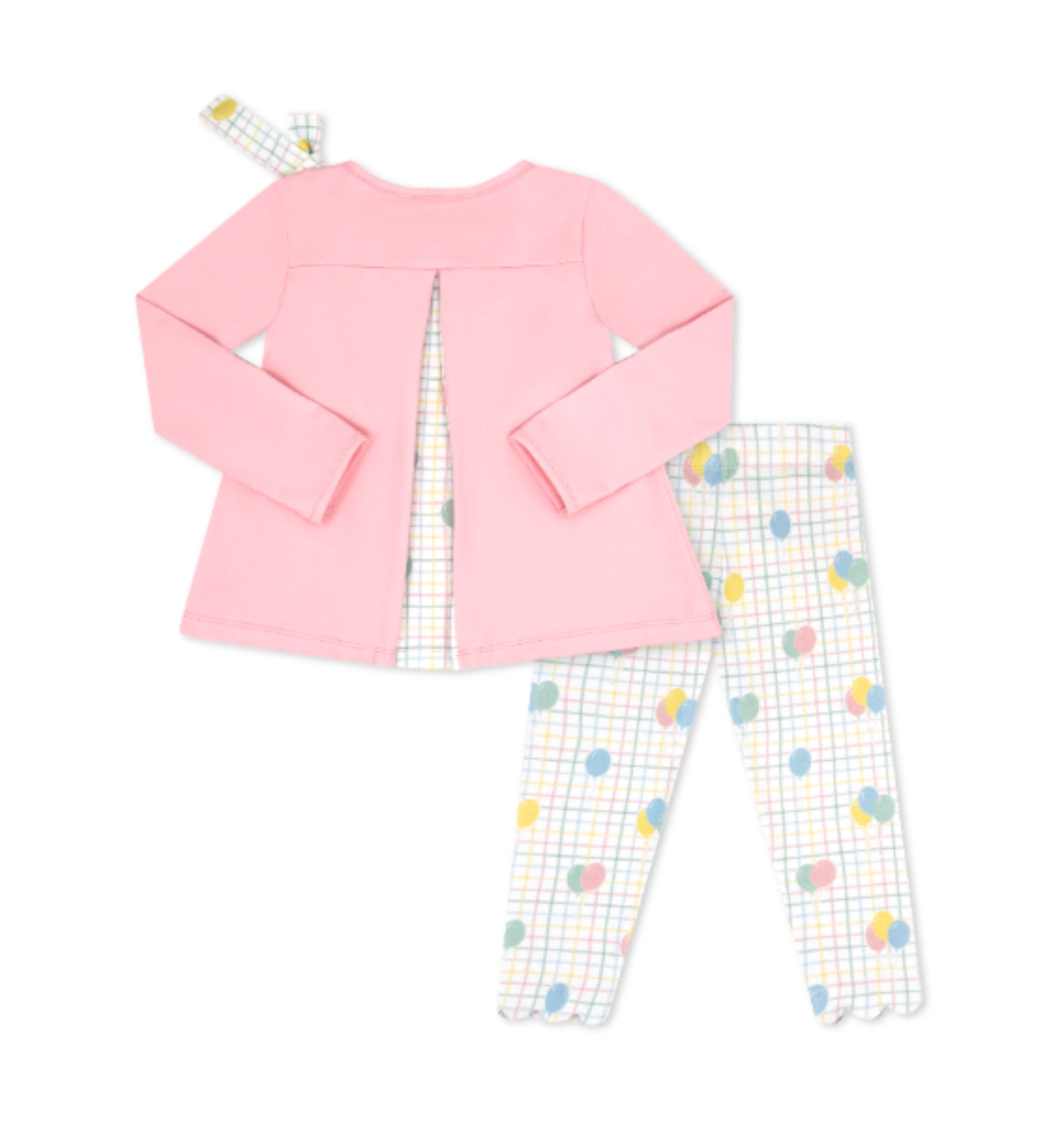 Madeline Legging Set - Pensacola Pink, Party Time Balloon Plaid