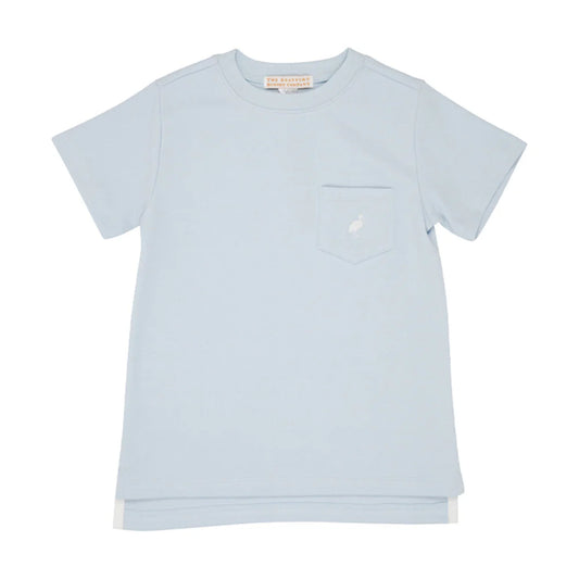 Carter Crewneck - Pocket Buckhead Blue/Worth Avenue White