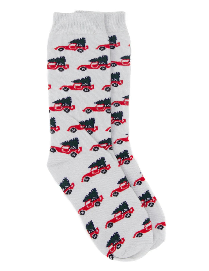 Properly Tied-Christmas Truck Socks