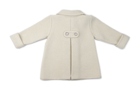 Marae Cream double breasted coat