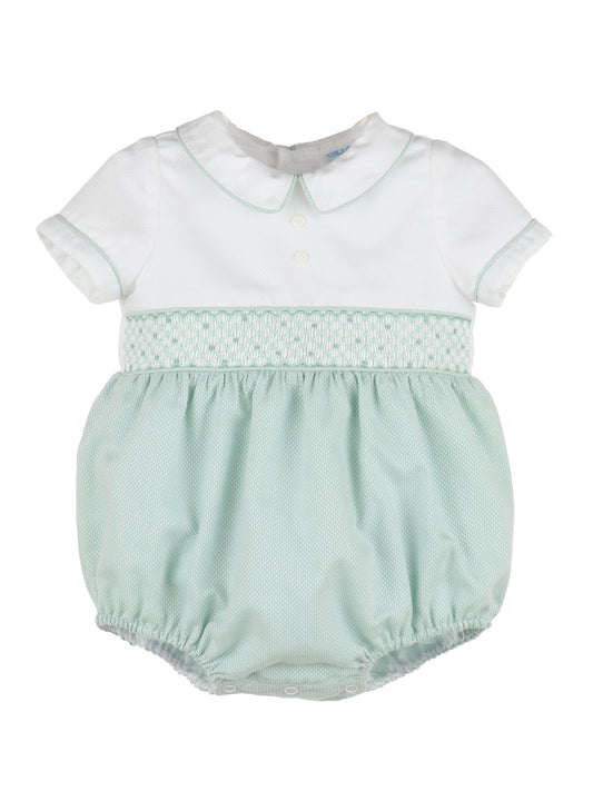 Duotone Smock Boy Bubble - Aqua