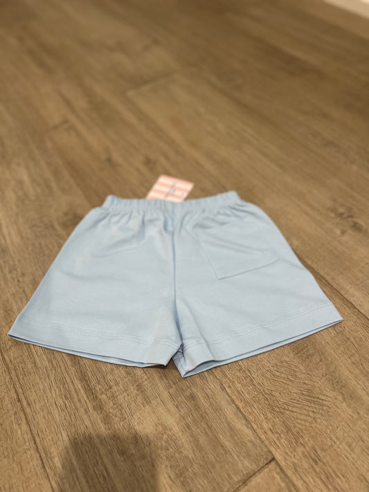 James and Lottie-Conrad Knit Short-BOYS- Light Blue