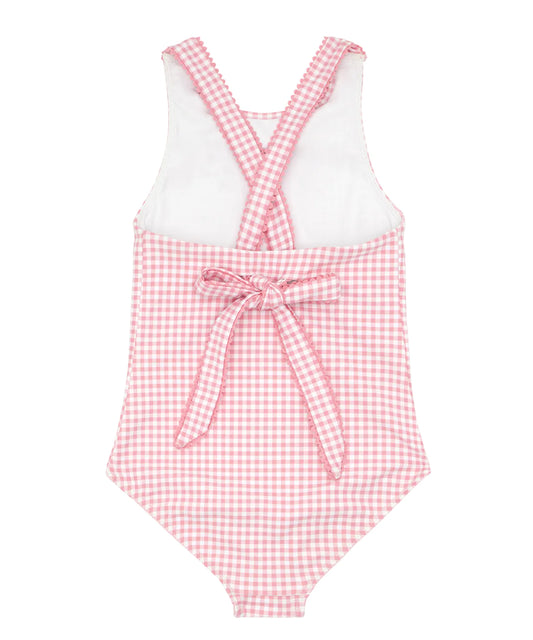 Pink Guava Gingham Swim