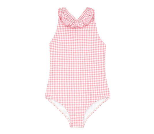 Pink Guava Gingham Swim