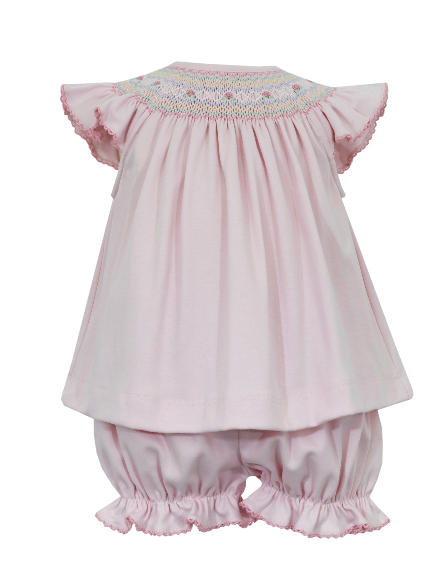 Riley-Pink sleeveless bloomer set