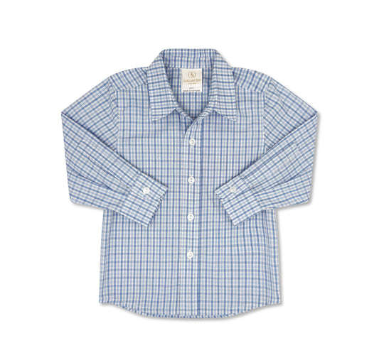 Brees Button Down - Billings Blue Plaid