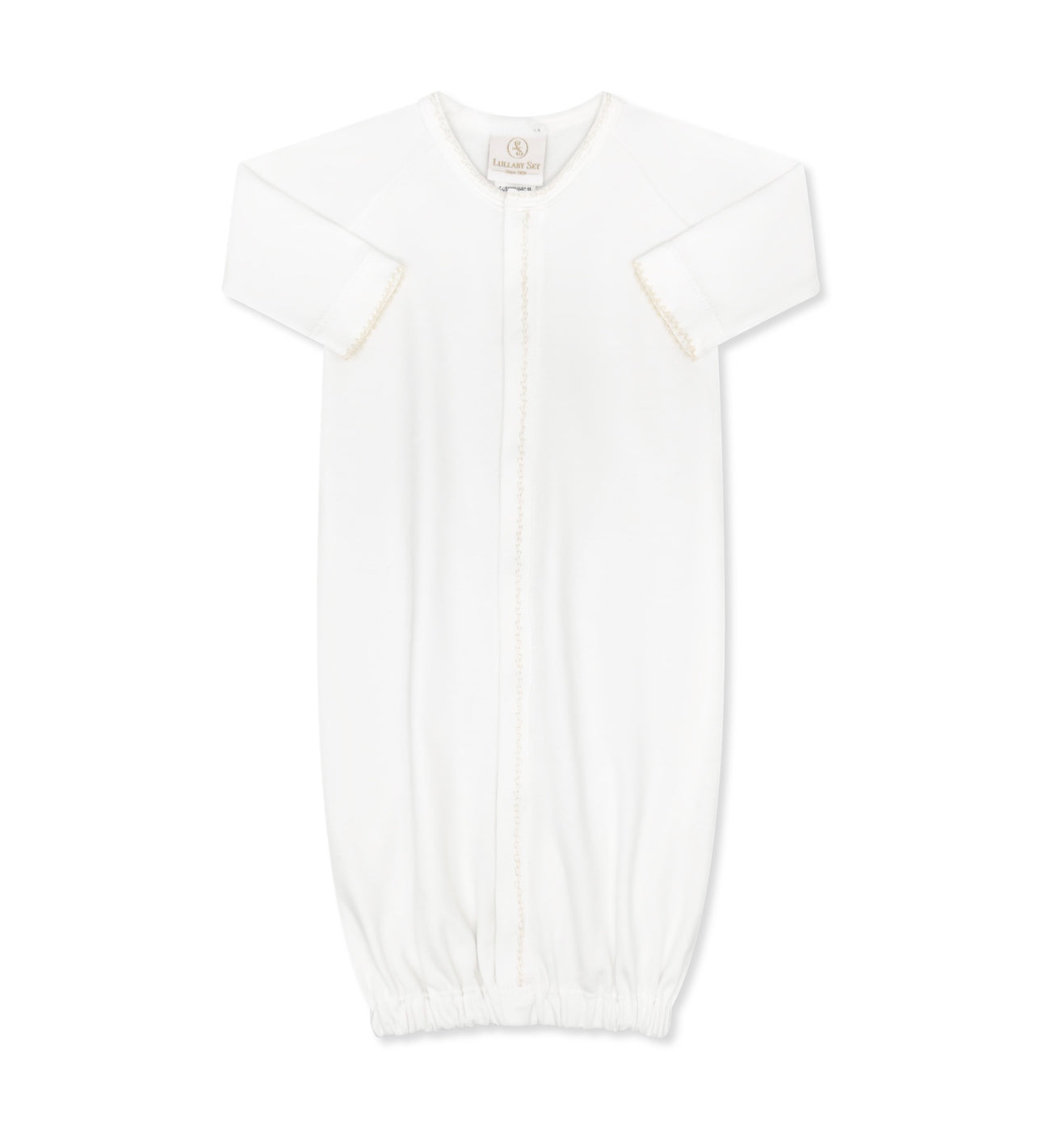 Snuggle Me Saque-White/Ecru- OS
