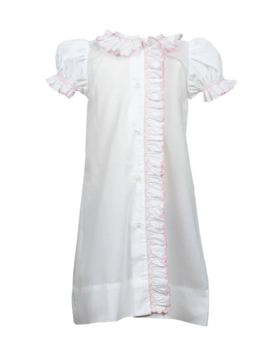 Evelyn Smocked Gown - Pink