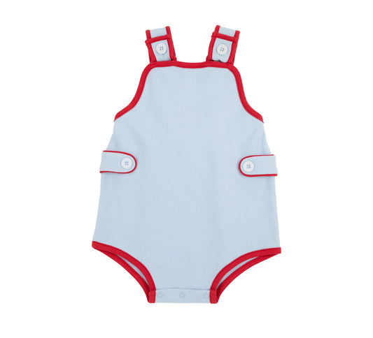 Skipper Sunsuit - Pima Buckhead Blue/Richmond Red