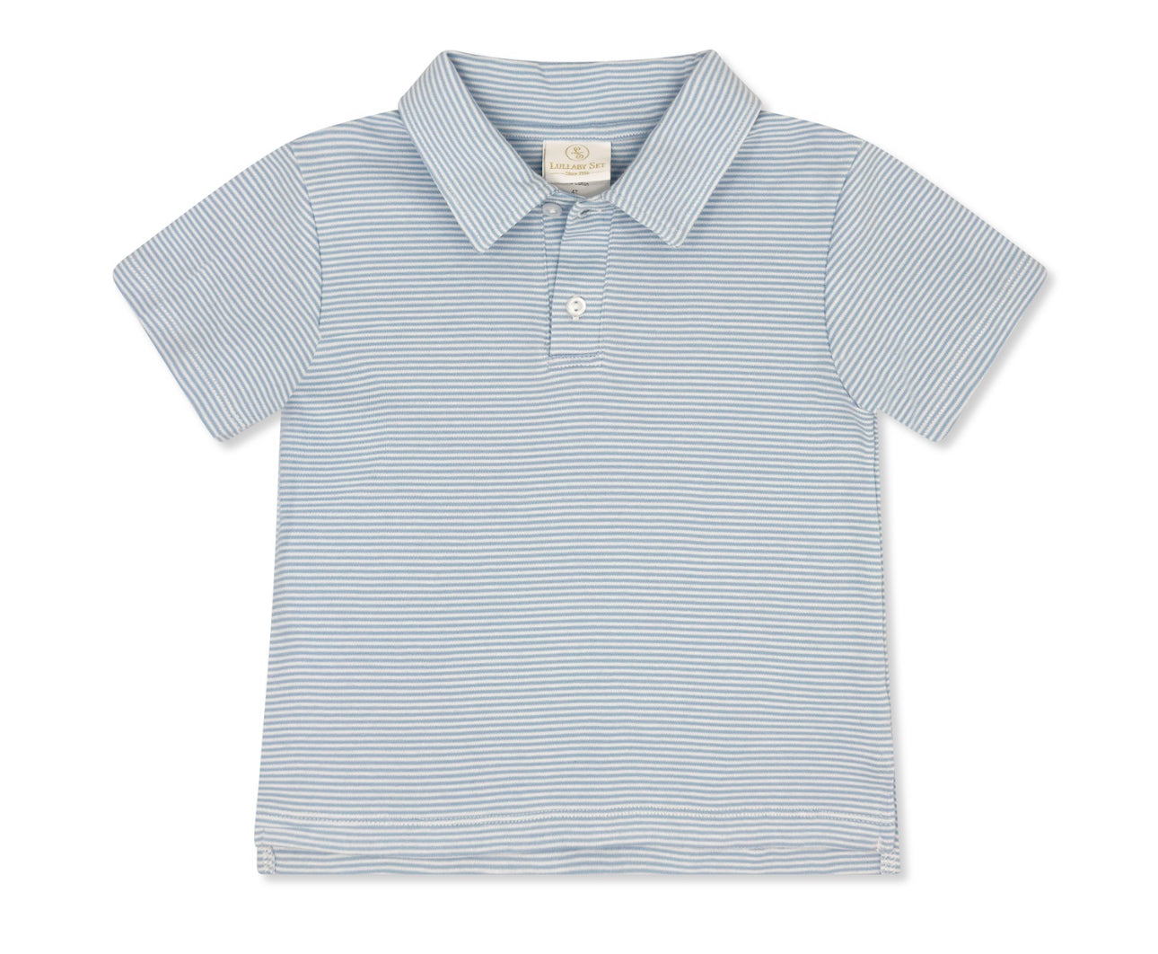 Parker Polo - Seaside Blue Ministripe