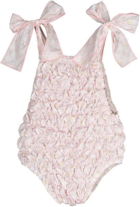 Positano Cotton Frilled Swimsuit