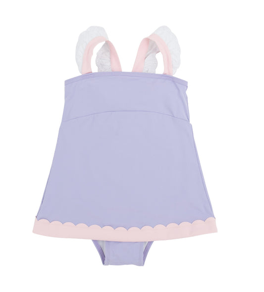 Sanctuary Scallop Swimsuit - Lauderdale Lavender/Palm Beach Pink