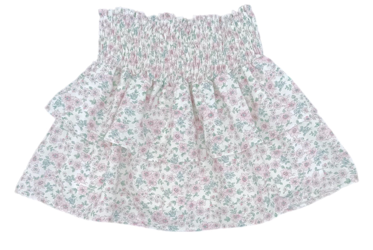 BE Smocked Skirt - Cherry Blossom