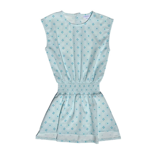 Josie Dress - Aqua Clover