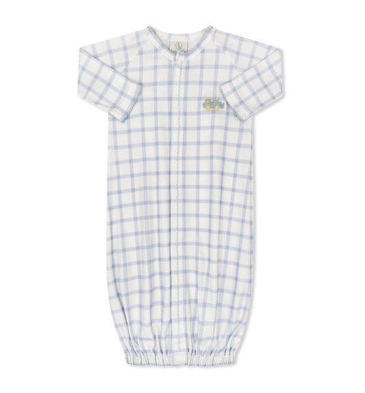 Snuggle Me Saque - Blue Windowpane One Size
