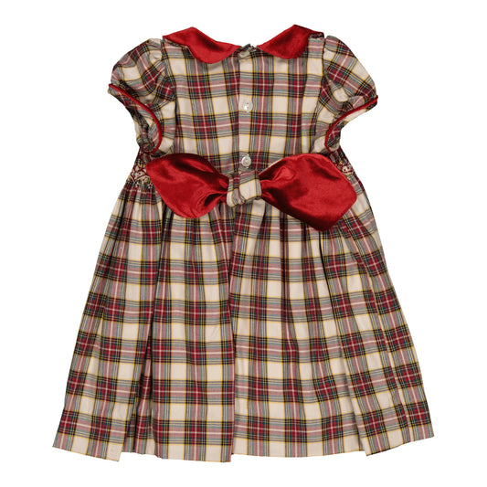 Risette Smocked Tartan Dress