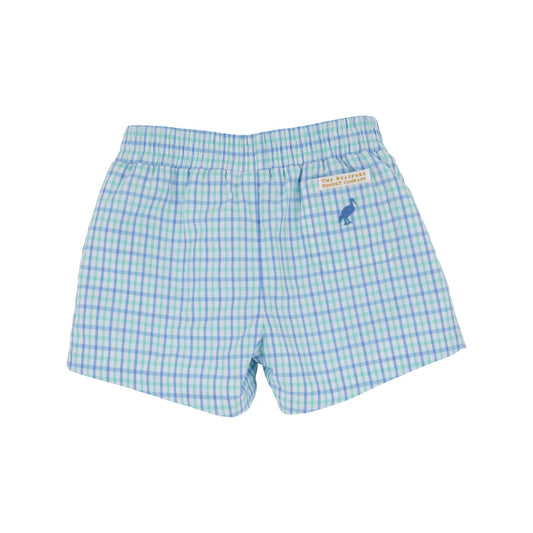 Sheffield Shorts Sunrise Blvd Blue & Turks Teal Chandler Check/Sunrise Blvd Blue