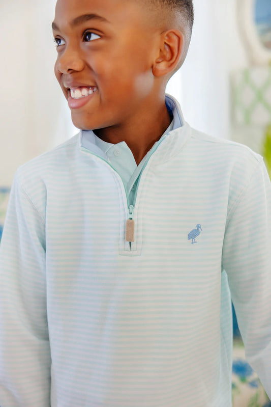 Hayword Half-Zip - Sea Island Seafoam Stripe/Beale