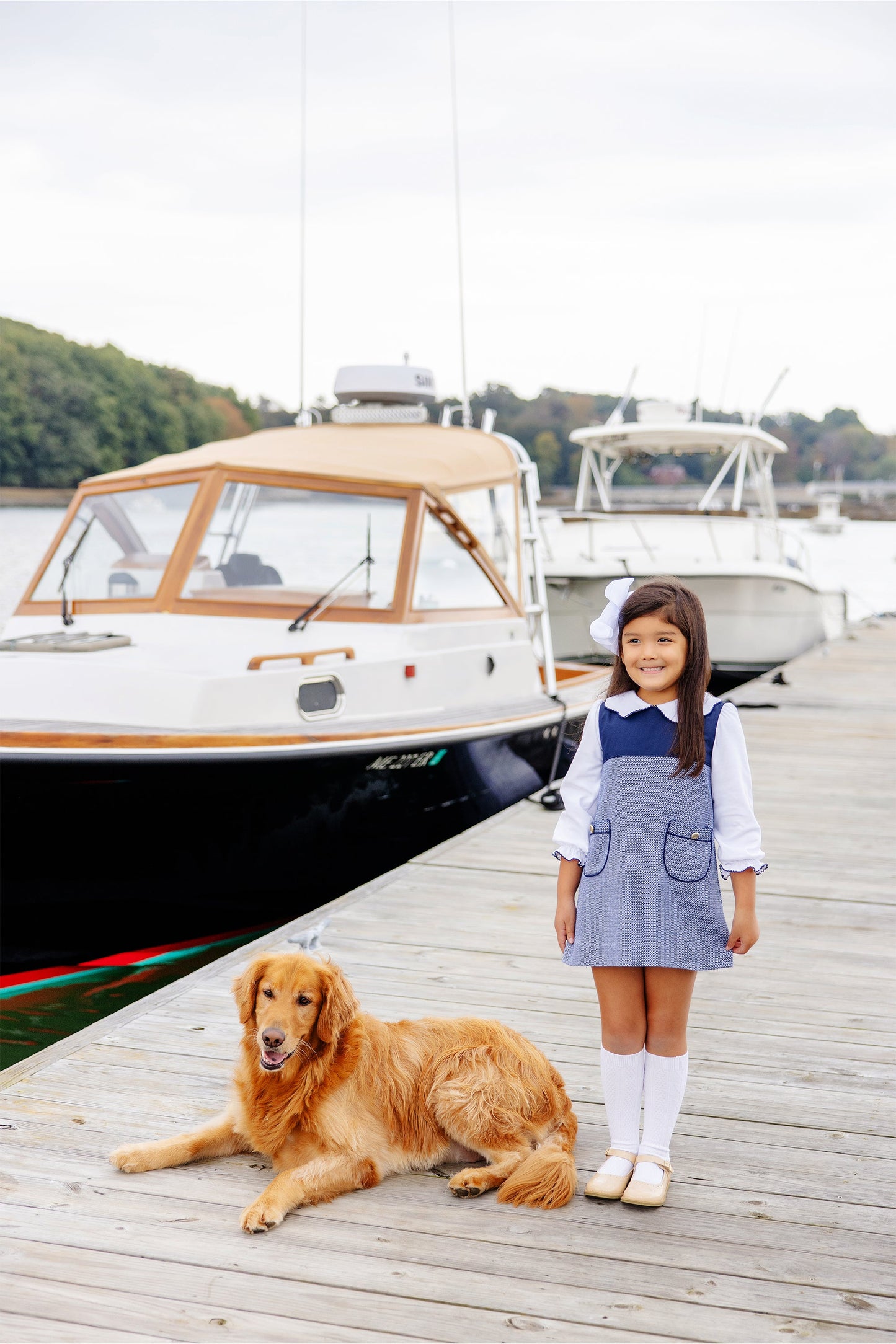 Jill Jumper - Tweed Nantucket Navy Tweed/Nantucket Navy