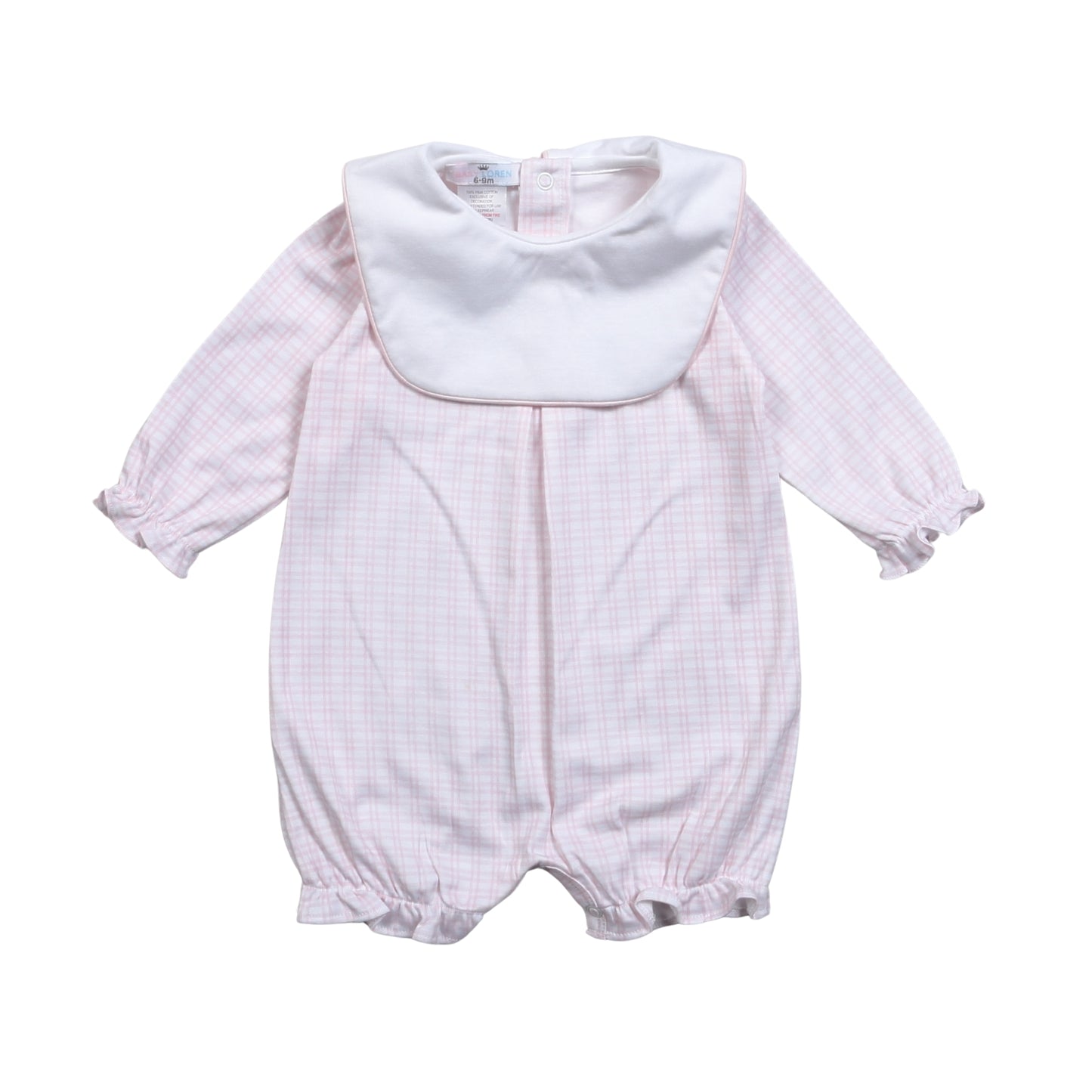 Pink Plaid Pima - Bib Collar