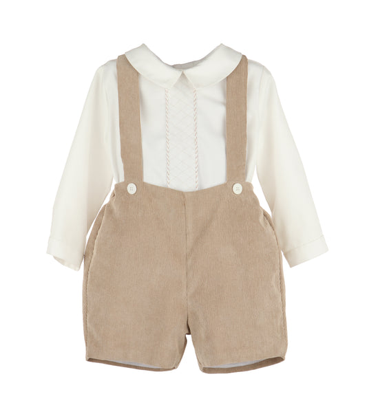 Winterberry Cord Boy Set-Beige