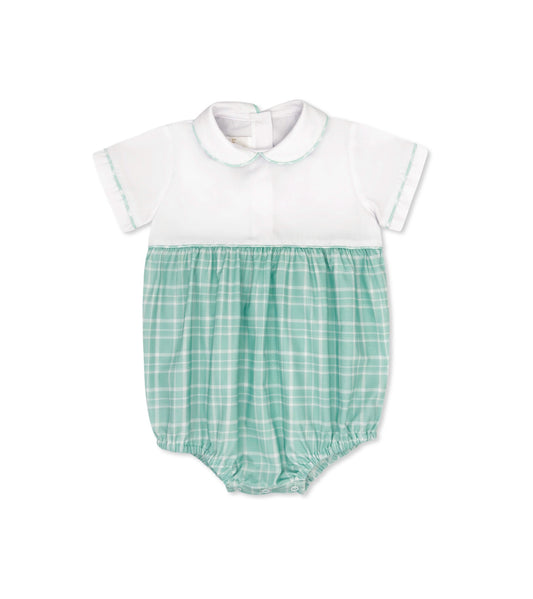 Baby Bea Bubble - Gulfport Green Plaid