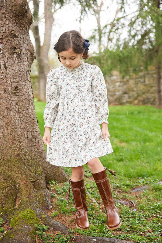 Long Sleeve Birdie Dress - Brownfield Floral