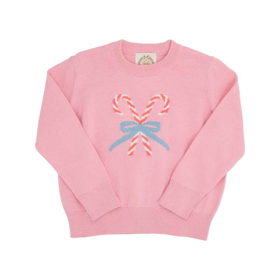 Isabelle`s Intarsia Sweater - Hamptons Hot Pink/Candy Canes