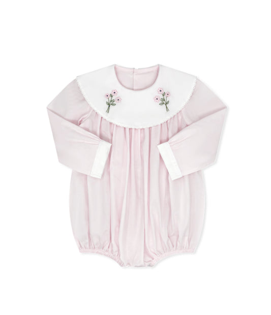 SANDRA BUBBLE LONG SLEEVE-Blessings Pink With Flowers *ships 8/25*
