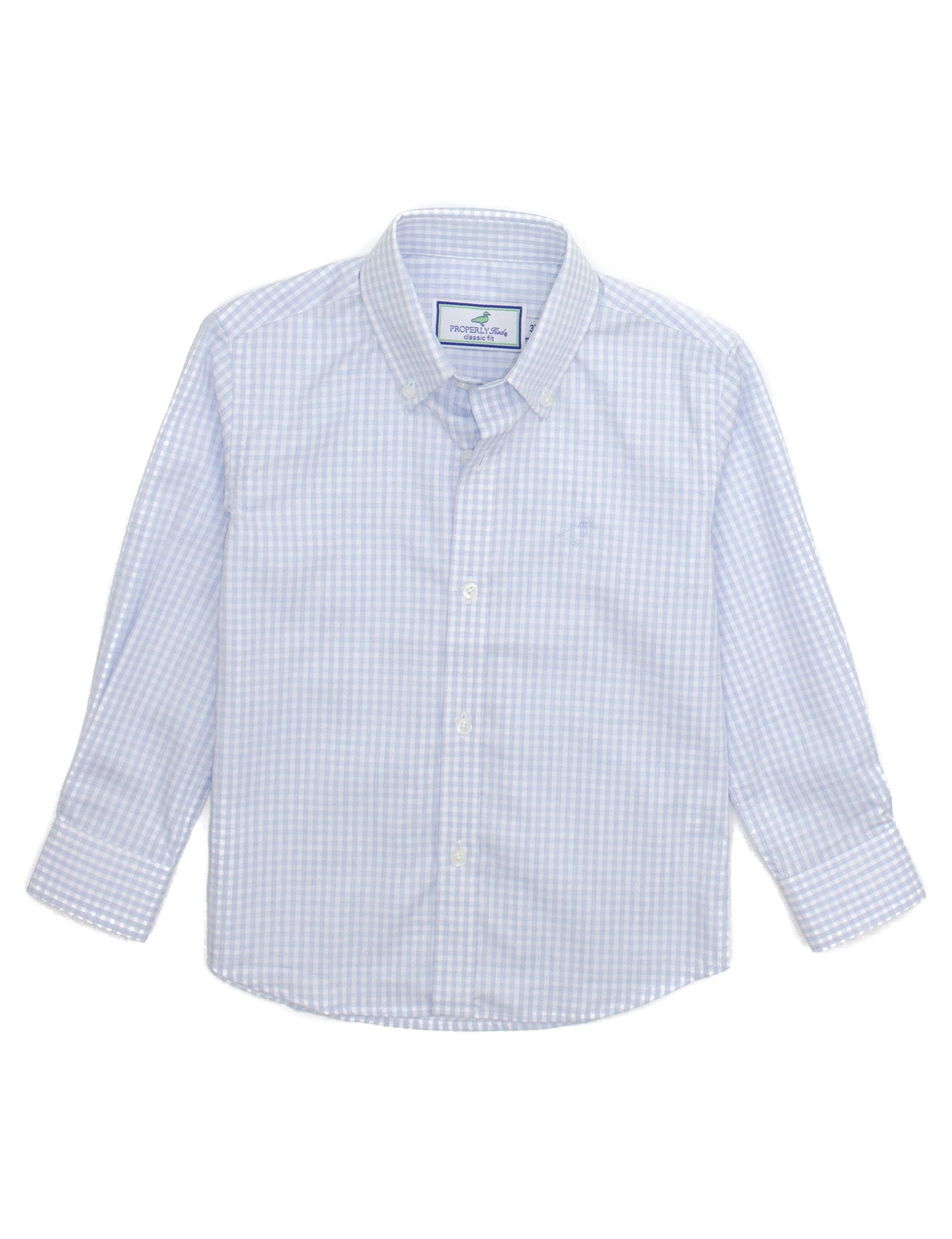 Boys Dress Shirt-Cloud Check