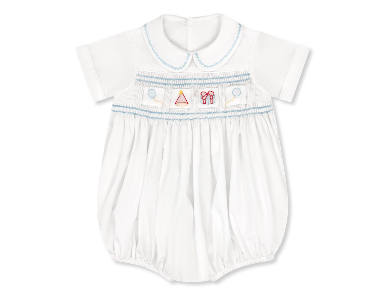 Noah Ribbon Bubble - Blessings White / Beaumont Blue