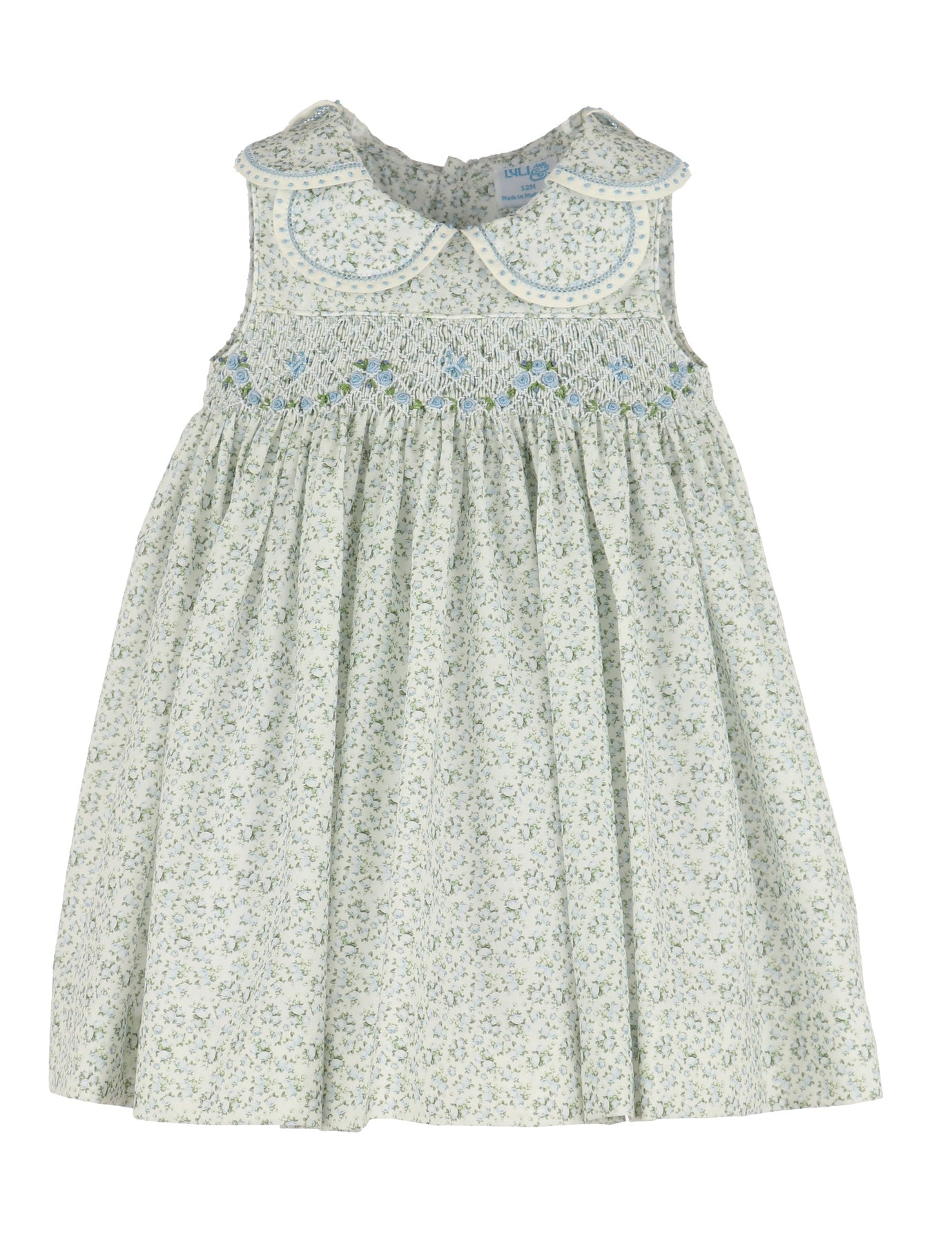 Tea Roses Petal Dress - Blue