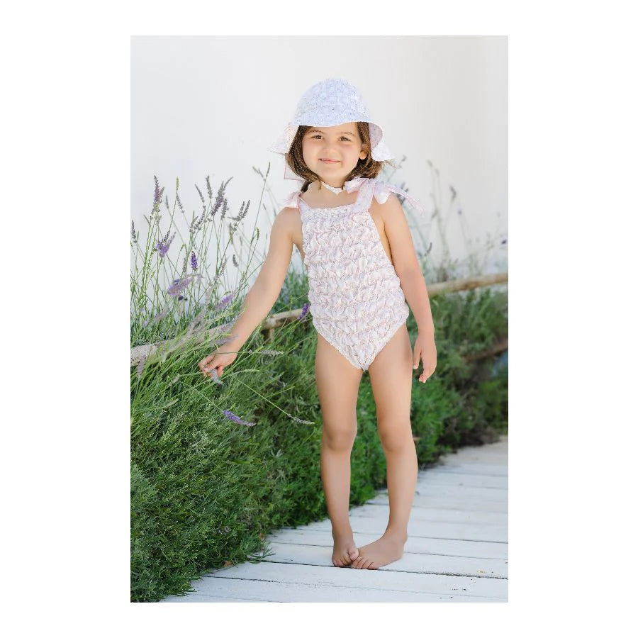 Positano Cotton Frilled Swimsuit