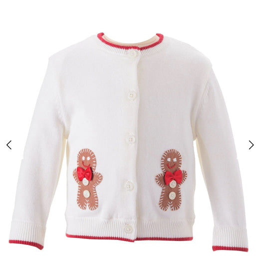 RR Gingerbread Applique Cardigan