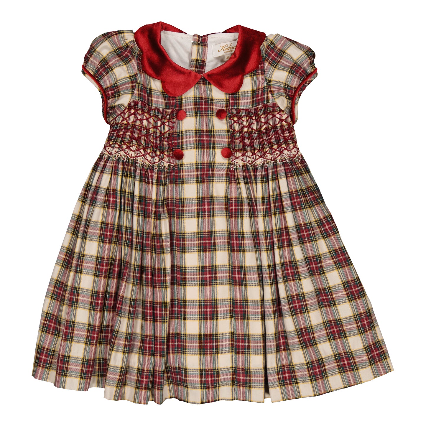 Risette Smocked Tartan Dress