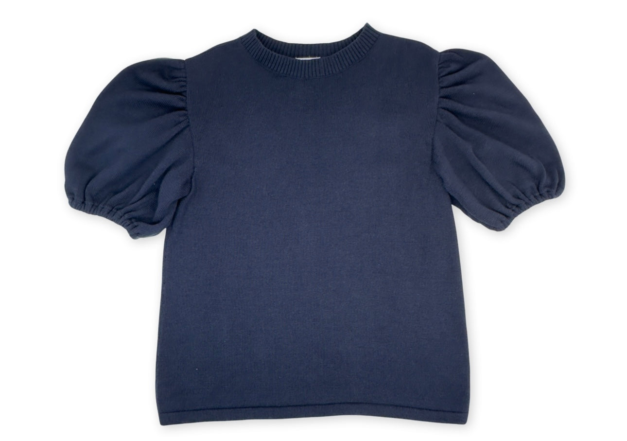 Jane Sweater Blouse - Newport Navy