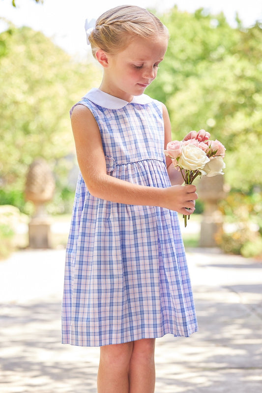 Albany Plaid-Button Tab Nantucket Dress