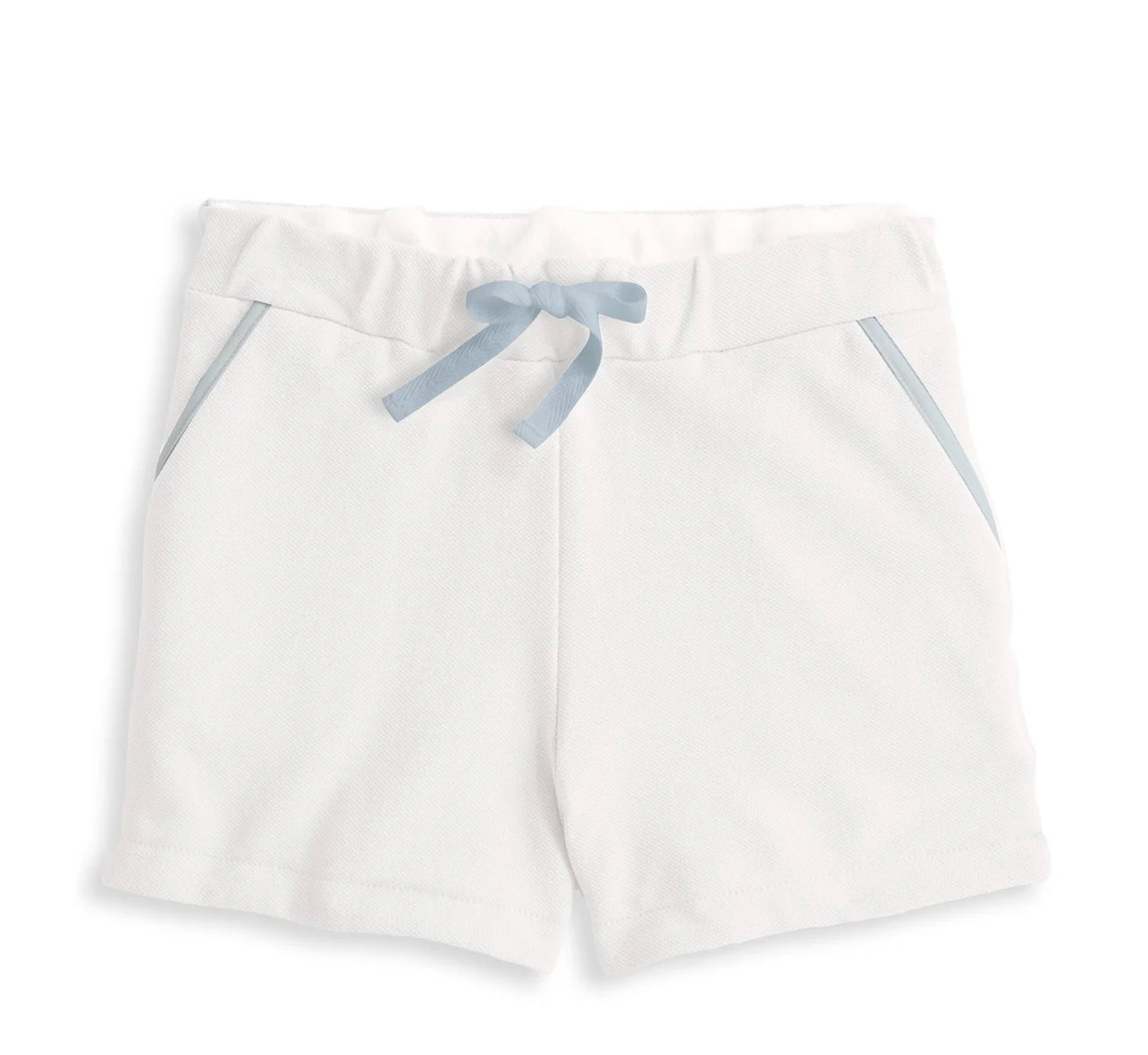 Pique Nash Short-Ivory w/ blue